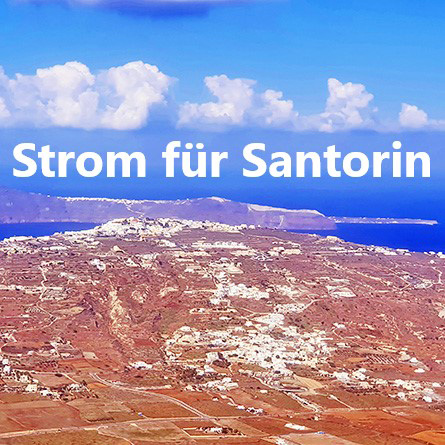 Strom für Santorin