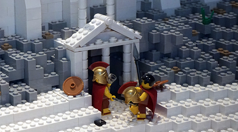 zwei römische Soldaten auf der Akropolis