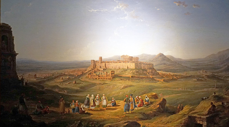 Richard Bankes Harraden: View of Athens from the Muses Hill (1828)