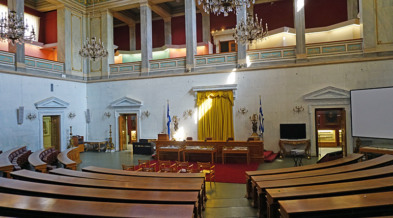 Der alte Parlamentssaal im Nationalen Historischen Museum
