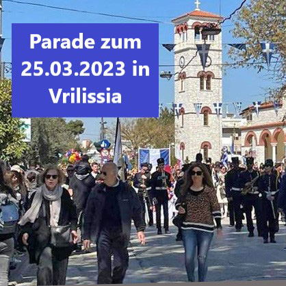 Parade zum 25.03.2023 in Vrilissia