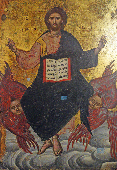 Ikone von Jesus Christus im Kloster Paleokastritsa (Korfu)
