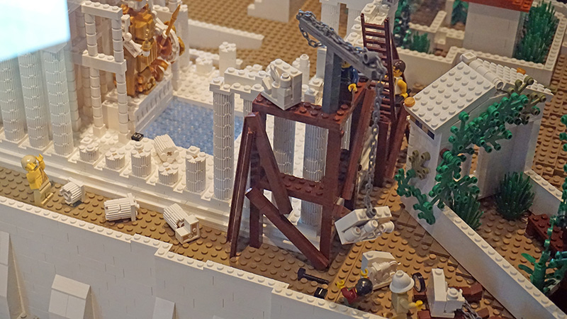 Die Baustelle im Lego-Modell