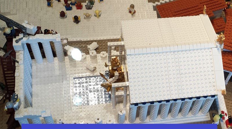 Der Parthenon - die ewige Baustelle (aus Lego)