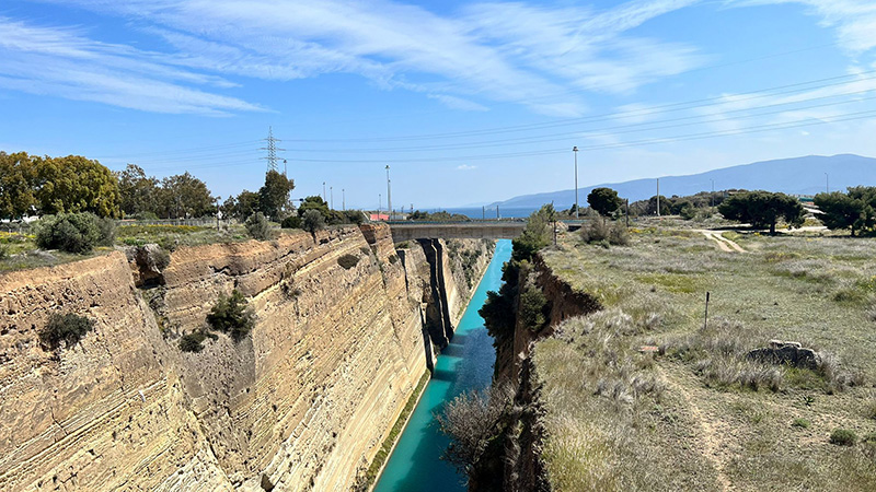 Der Kanal von Korinth 2023 (Foto von Monika Hochscheid)