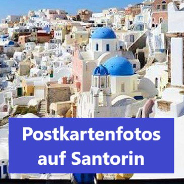 Postkartenfotos auf Santorin