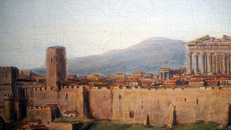 Der Frankenturm auf der Akropolis 1828