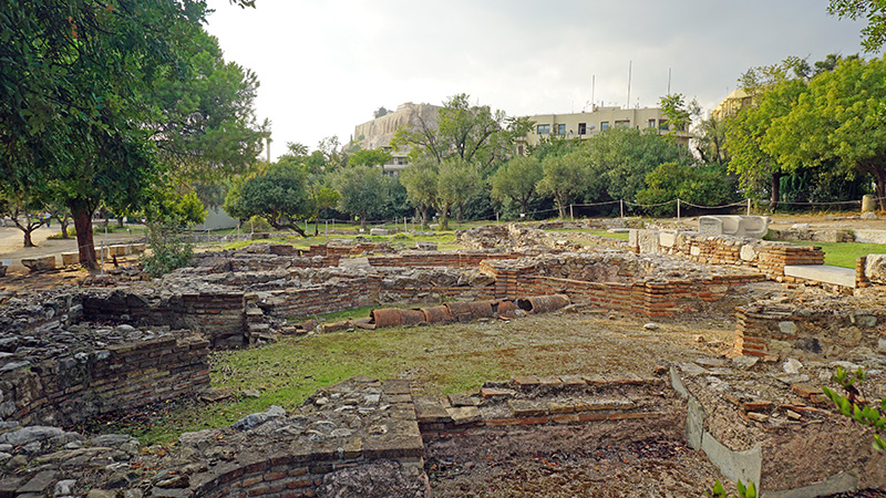 Ruinen eines römischen Bades am Olympieion