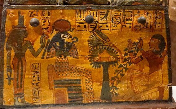 Objekt mit ägyptischen Hieroglyphen (Antikensammlung Berlin)