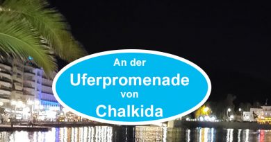 An der Uferpromenade von Chalkida