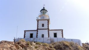 Der Leuchtturm von Santorin
