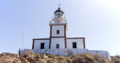 Der Leuchtturm von Santorin