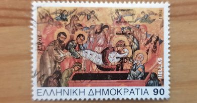 Briefmarke von 1994: Die Grablegung Christi