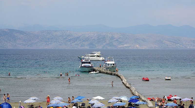 Strand und Meer auf Korfu
