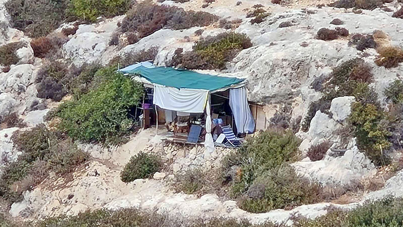 Unterkunft des letzten Strandbewohners von Matala