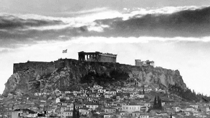 Die Akropolis vor dem 2. Weltkrieg
