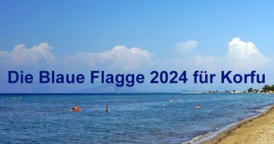 Die Blaue Flagge 2024 für Korfu