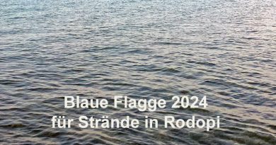 Blaue Flagge 2024 für Strände in Rodopi