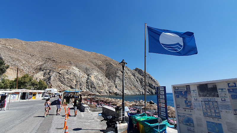 Blaue Flagge in Griechenland