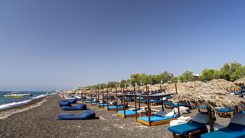 Perivolos: Strand in Blickrichtung Agios Georgios