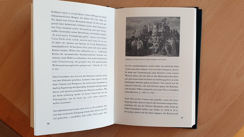 Seiten 56 und 57 aus dem Buch Gaius Julius Caesar von Albert Stähli