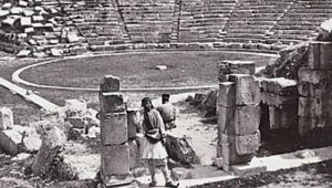 Theater von Epidauros im Jahr 1897