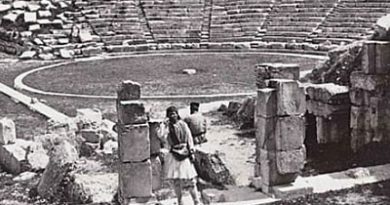 Theater von Epidauros im Jahr 1897