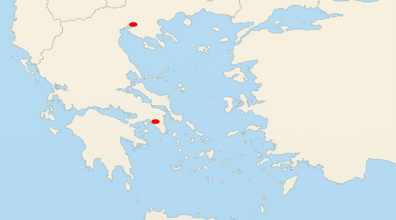 Landkarte von Griechenland