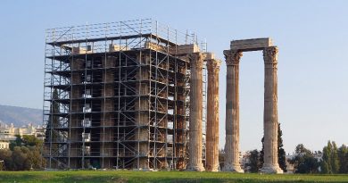 Baugerüst am Olympieion