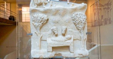 Marmorplatte mit der Geburt Christi