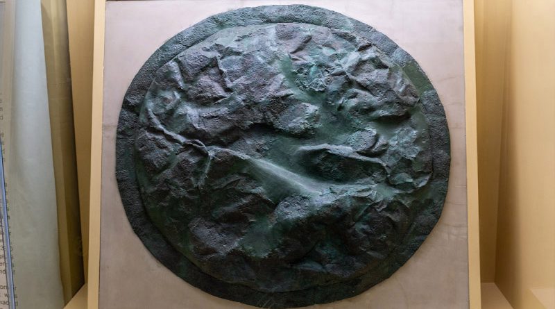 Spartaner Schild im Museum auf der griechischen Agora Athen