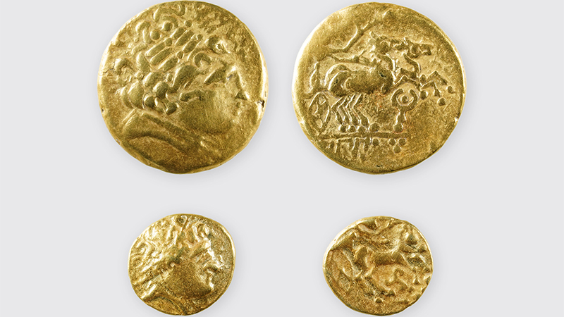 2 keltische Goldstater 2 keltische Goldstater