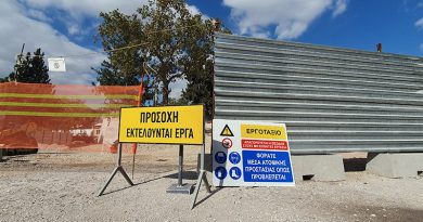 Bauarbeiten auf der Griechischen Agora