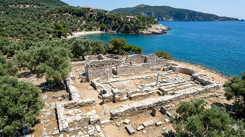 Ruinen von Aliki auf Thasos Ruinen von Aliki auf Thasos