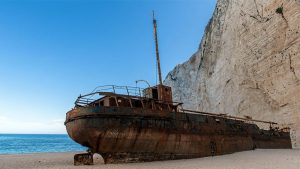 Das Wrack der "Panagiotis" auf dem Navagio Beach (2013)
