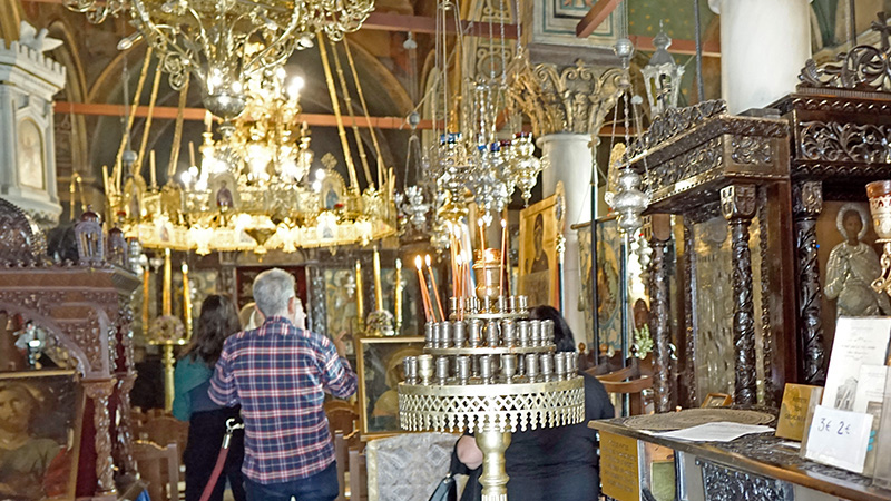 Das Innere der Kirche Maria Pantanassa