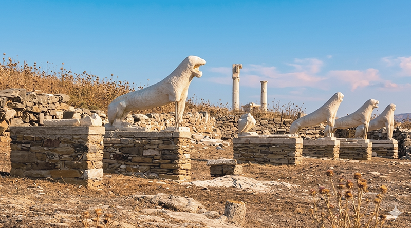Die Löwen-Terrasse auf Delos