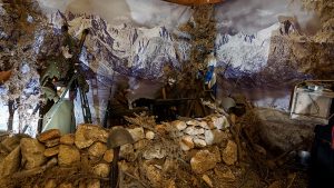 Diorama im Kriegsmuseum Athen mit Szene der Kämpfe in Epirus