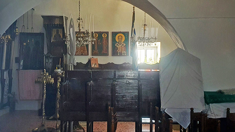 Das Innere der Panagia Theoskepasti Das Innere der Panagia Theoskepasti
