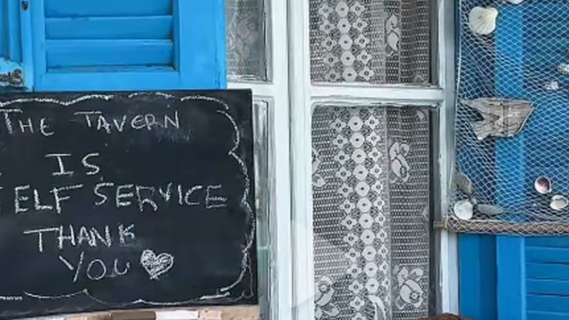 Astypalea: Self Service in der Taverne Galini