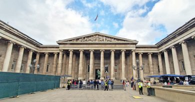 Der Eingang zum British Museum