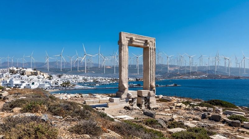 ein fiktiver Windpark auf Naxos (Beispielbild)