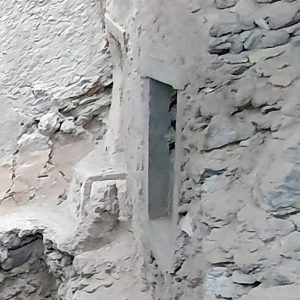Reste der Toilette im Westhaus